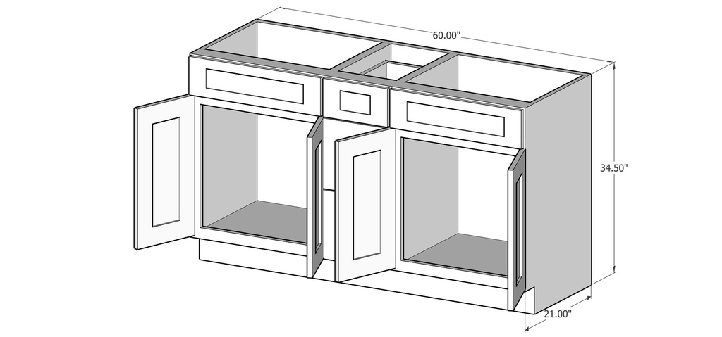 VSD6021(3Drawers)-GREY